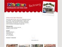 Tablet Screenshot of picksraus-backnang.de